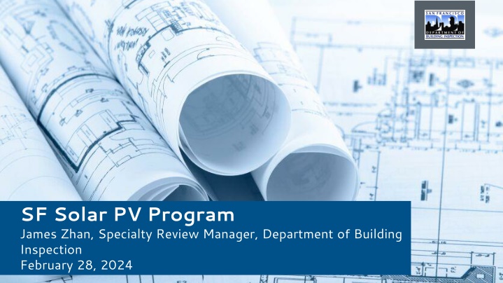 sf solar pv program james zhan specialty review