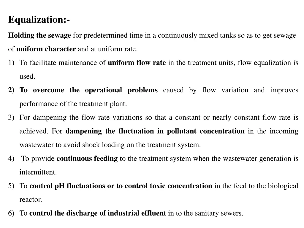 equalization
