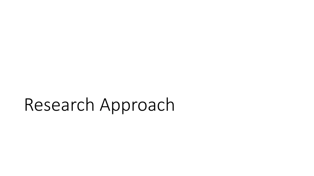 research approach
