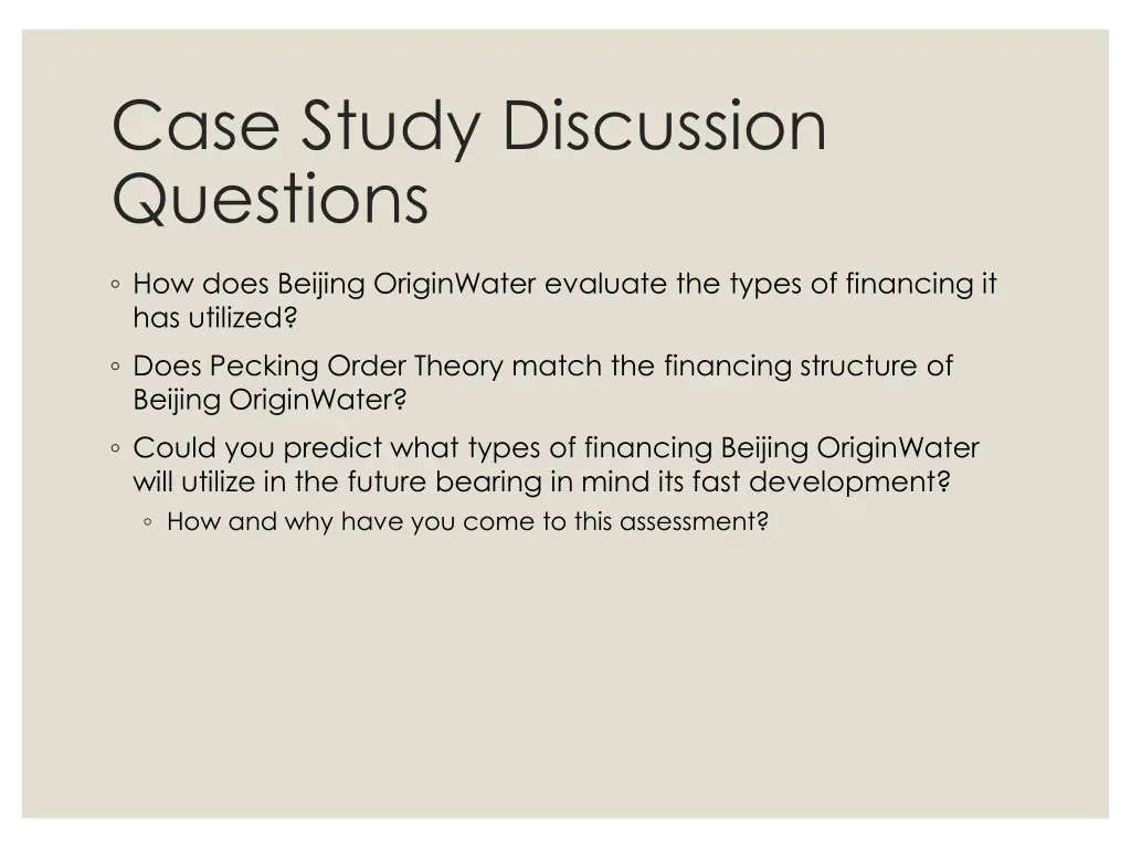 case study discussion questions