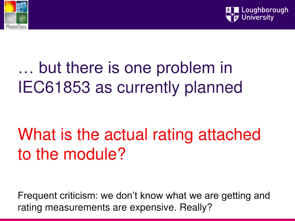 but there is one problem in iec61853 as currently