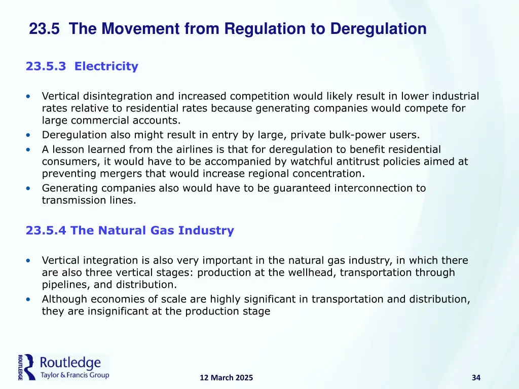23 5 the movement from regulation to deregulation 13
