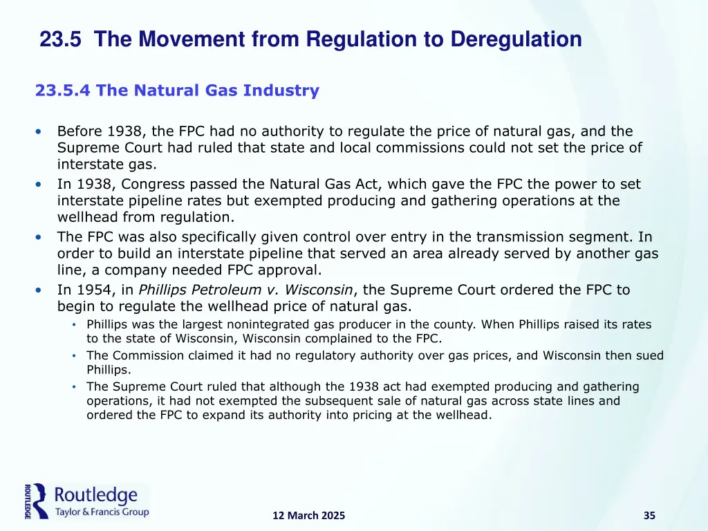 23 5 the movement from regulation to deregulation 14