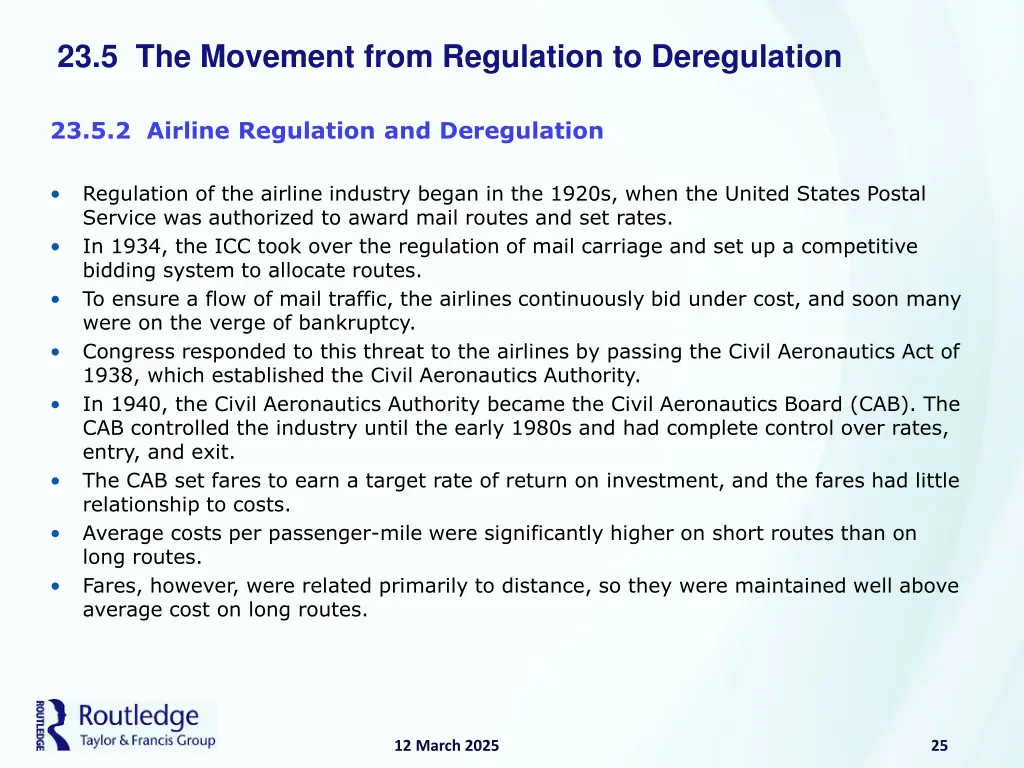23 5 the movement from regulation to deregulation 4