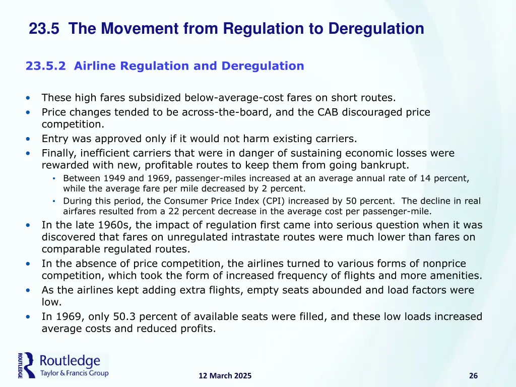 23 5 the movement from regulation to deregulation 5
