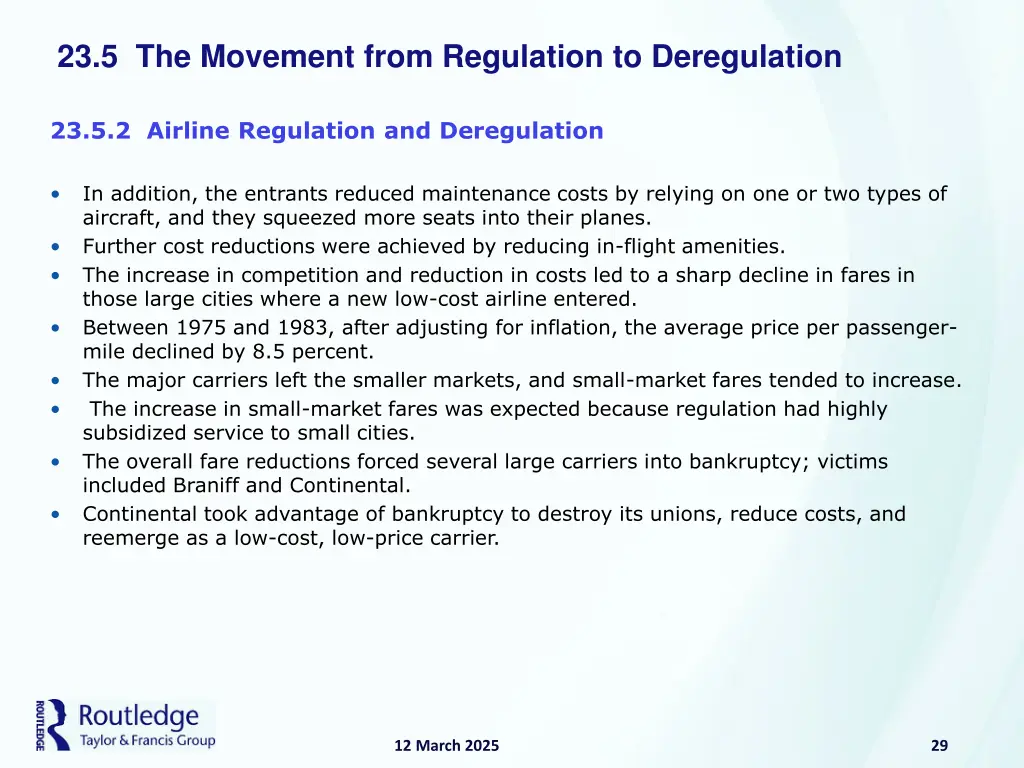 23 5 the movement from regulation to deregulation 8