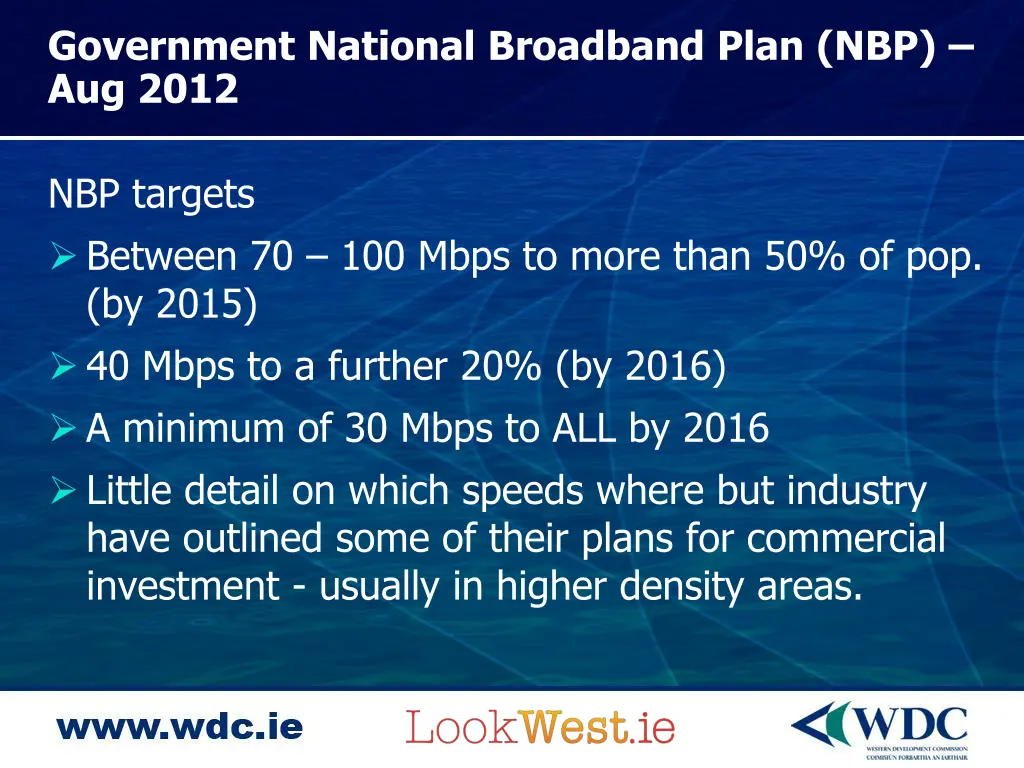 government national broadband plan nbp aug 2012