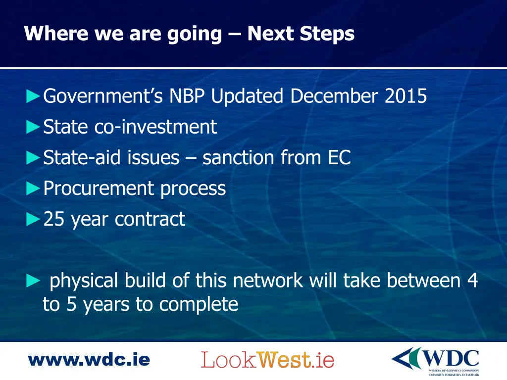 where we are going next steps
