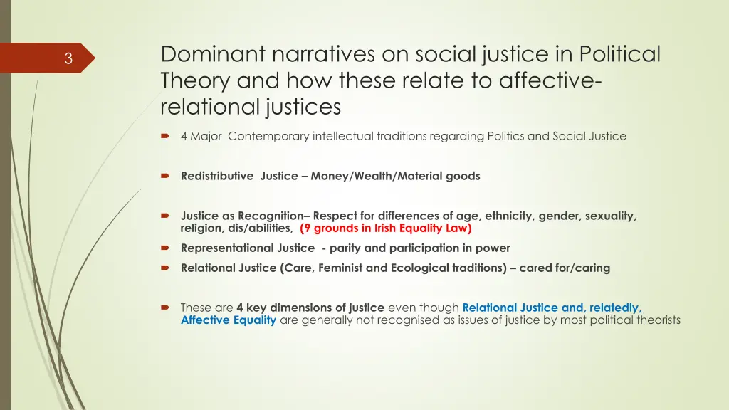 dominant narratives on social justice