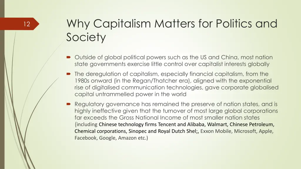 why capitalism matters for politics and society