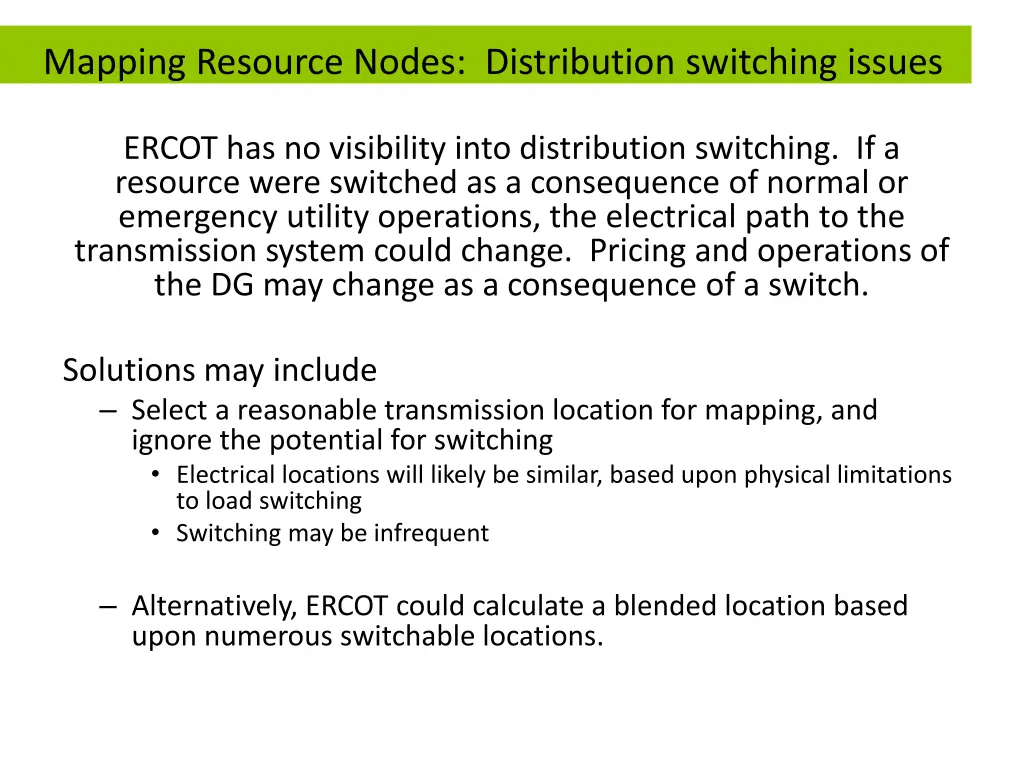 mapping resource nodes distribution switching 1
