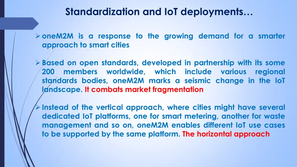 standardization and iot deployments 1