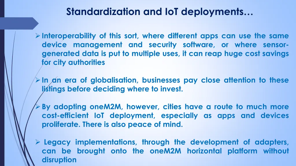 standardization and iot deployments 2