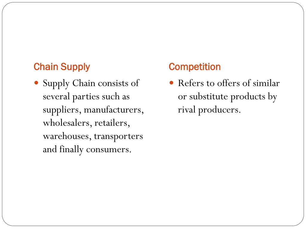 chain supply chain supply