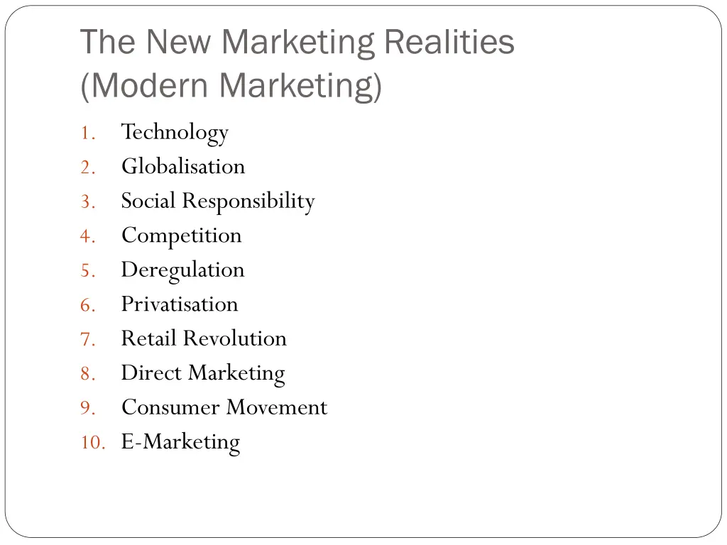 the new marketing realities modern marketing