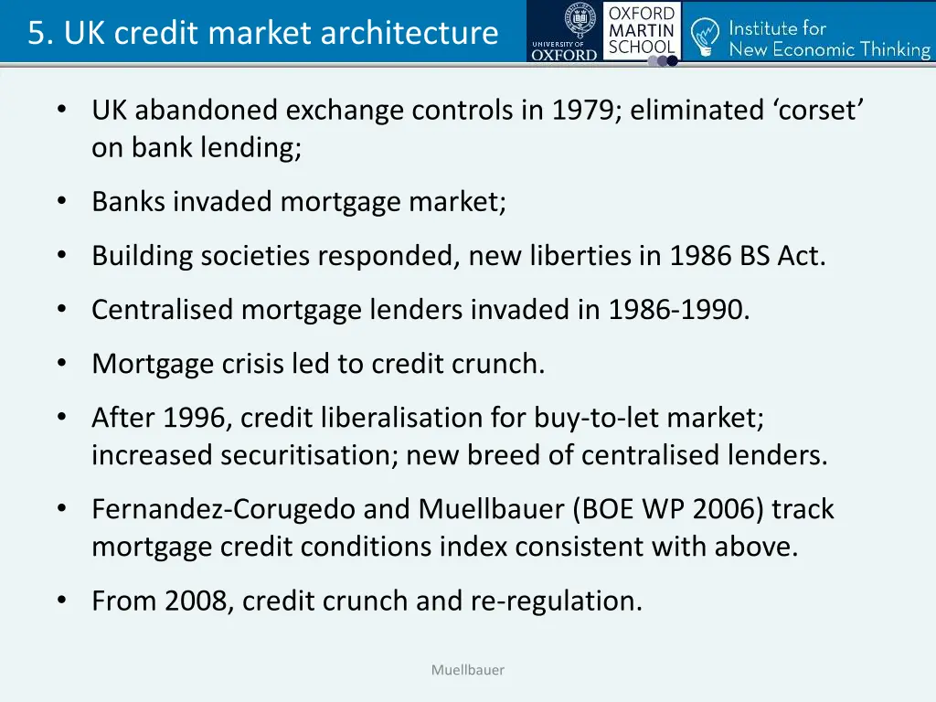 5 uk credit market architecture