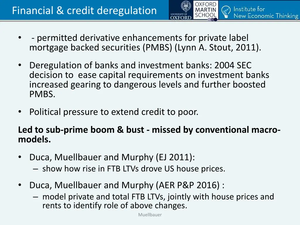 financial credit deregulation