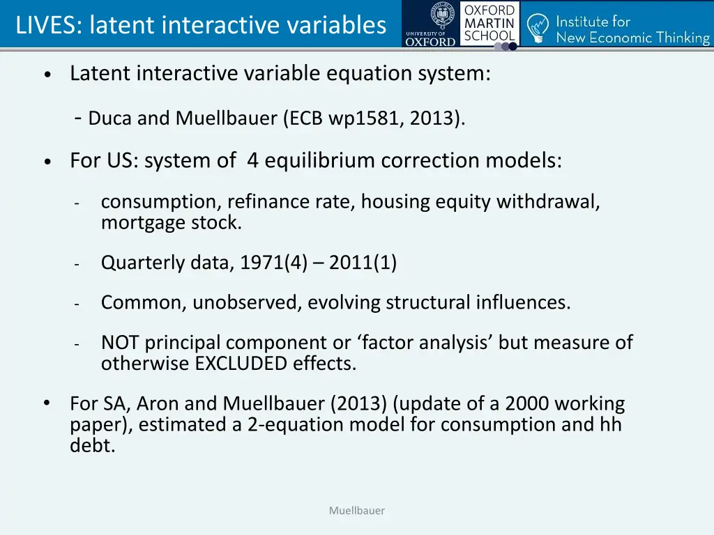 lives latent interactive variables