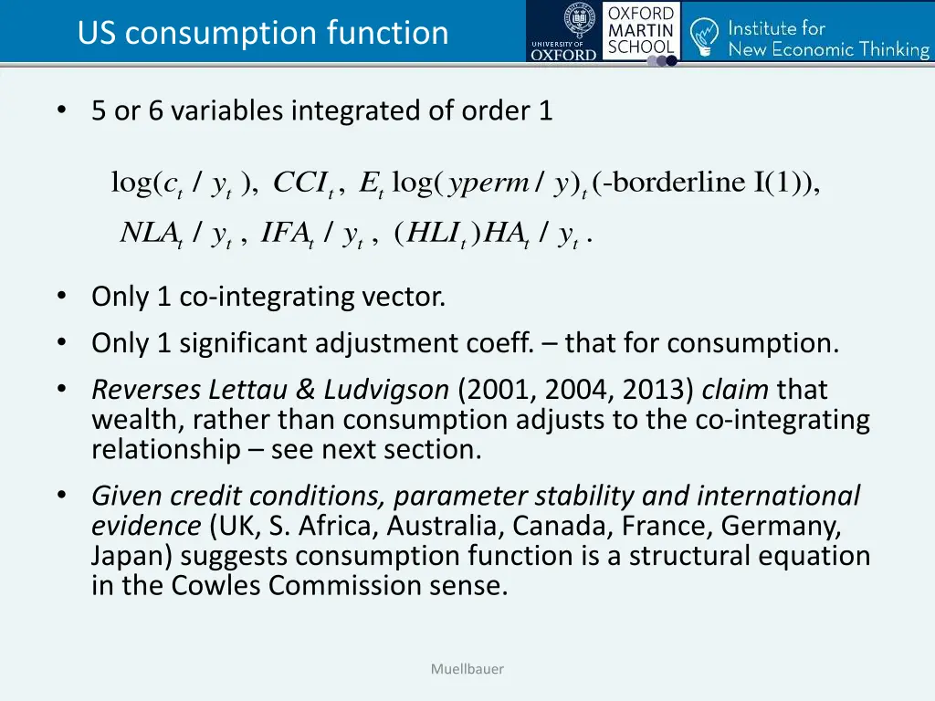 us consumption function
