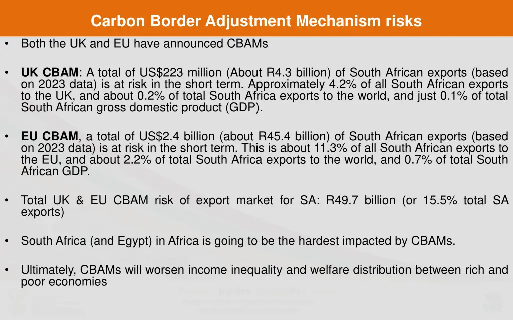 carbon border adjustment mechanism risks