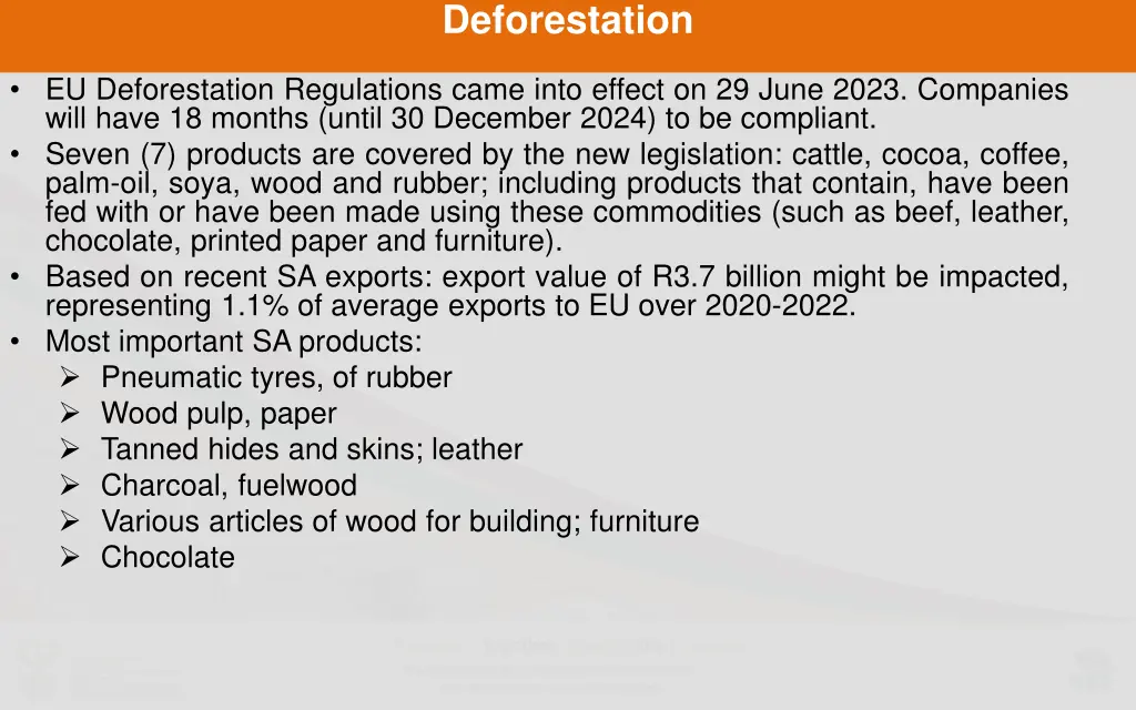 deforestation