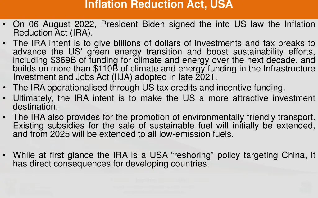 inflation reduction act usa