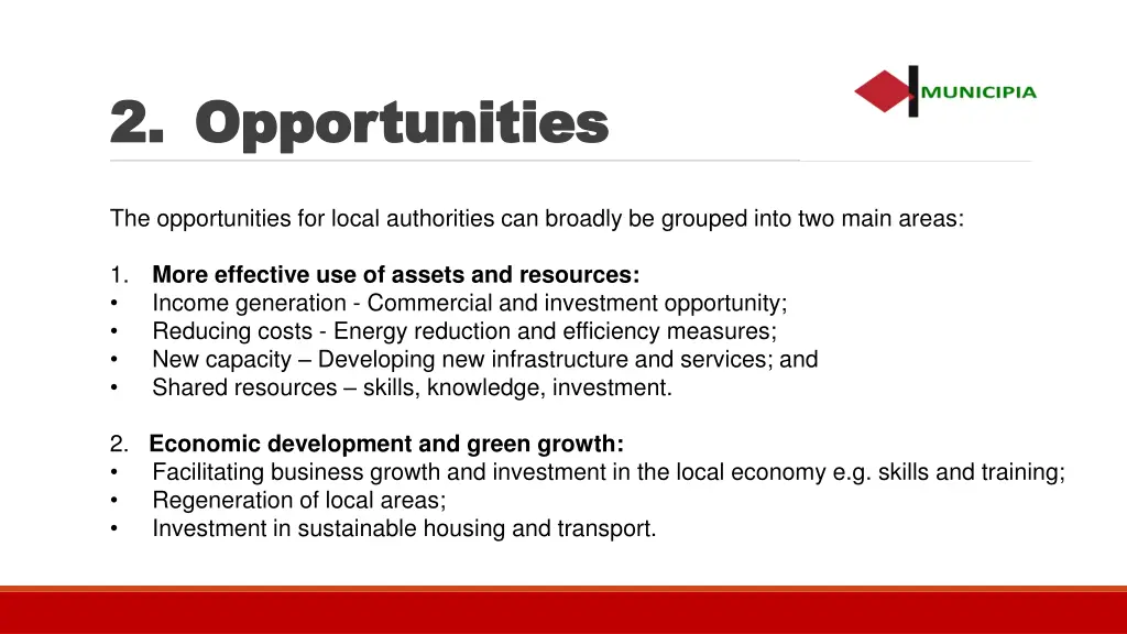 2 2 opportunities opportunities