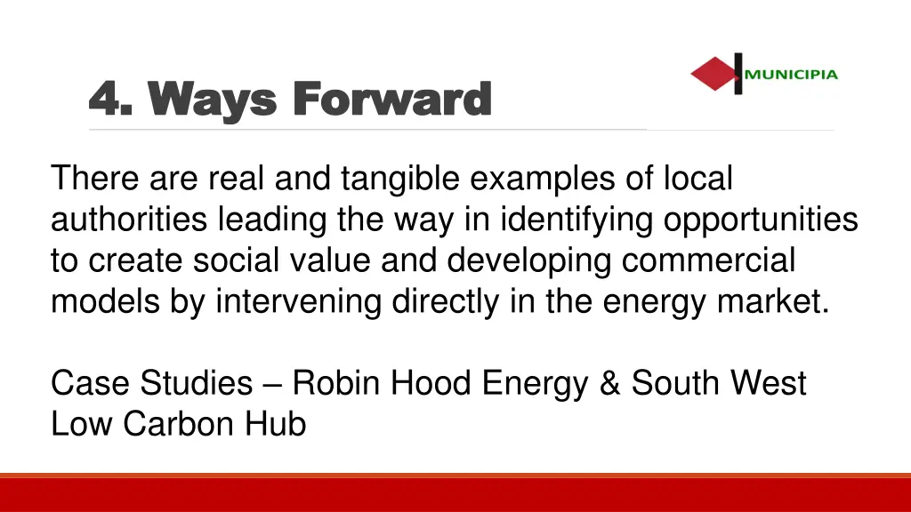 4 ways forward 4 ways forward 1