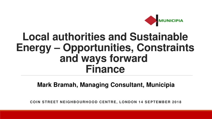 local authorities and sustainable energy