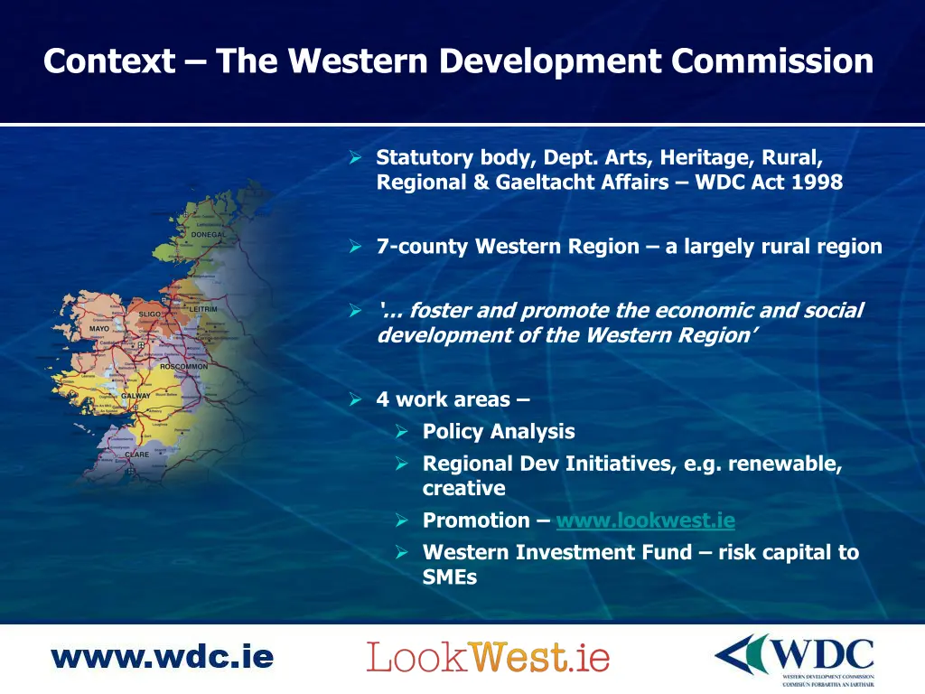 context the western development commission