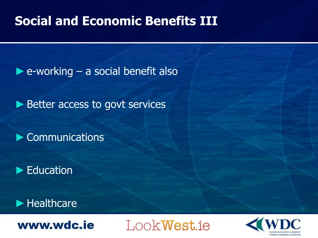 social and economic benefits iii