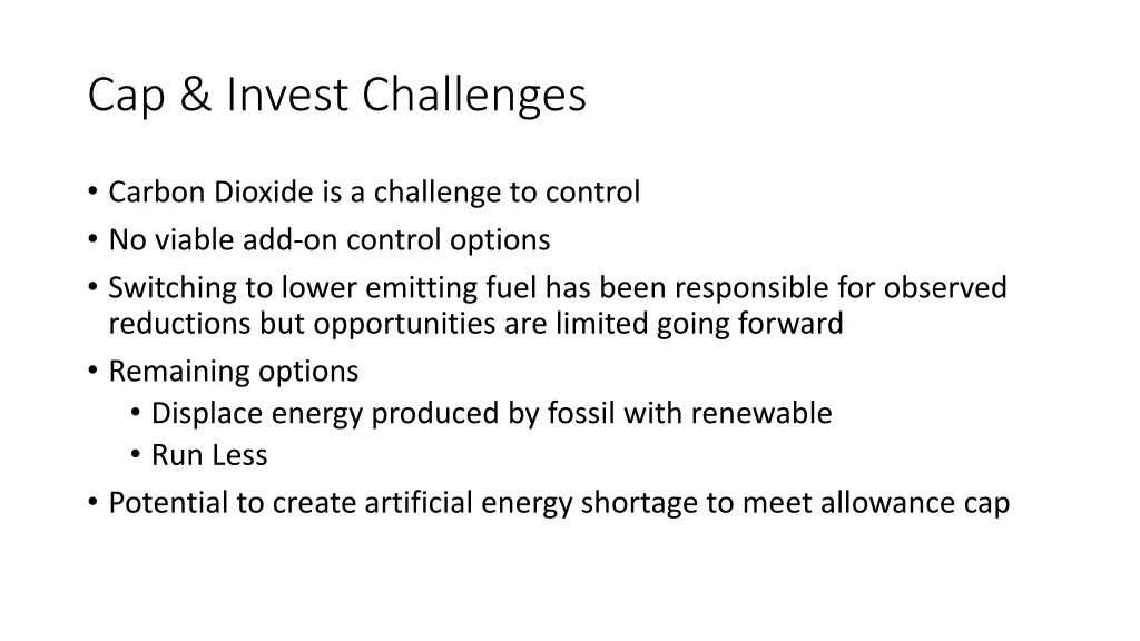 cap invest challenges