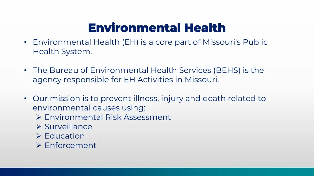 environmental health environmental health