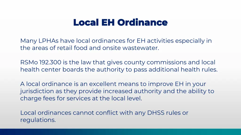 local eh ordinance local eh ordinance