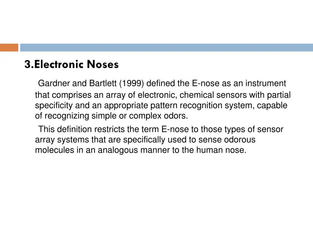 3 electronic noses