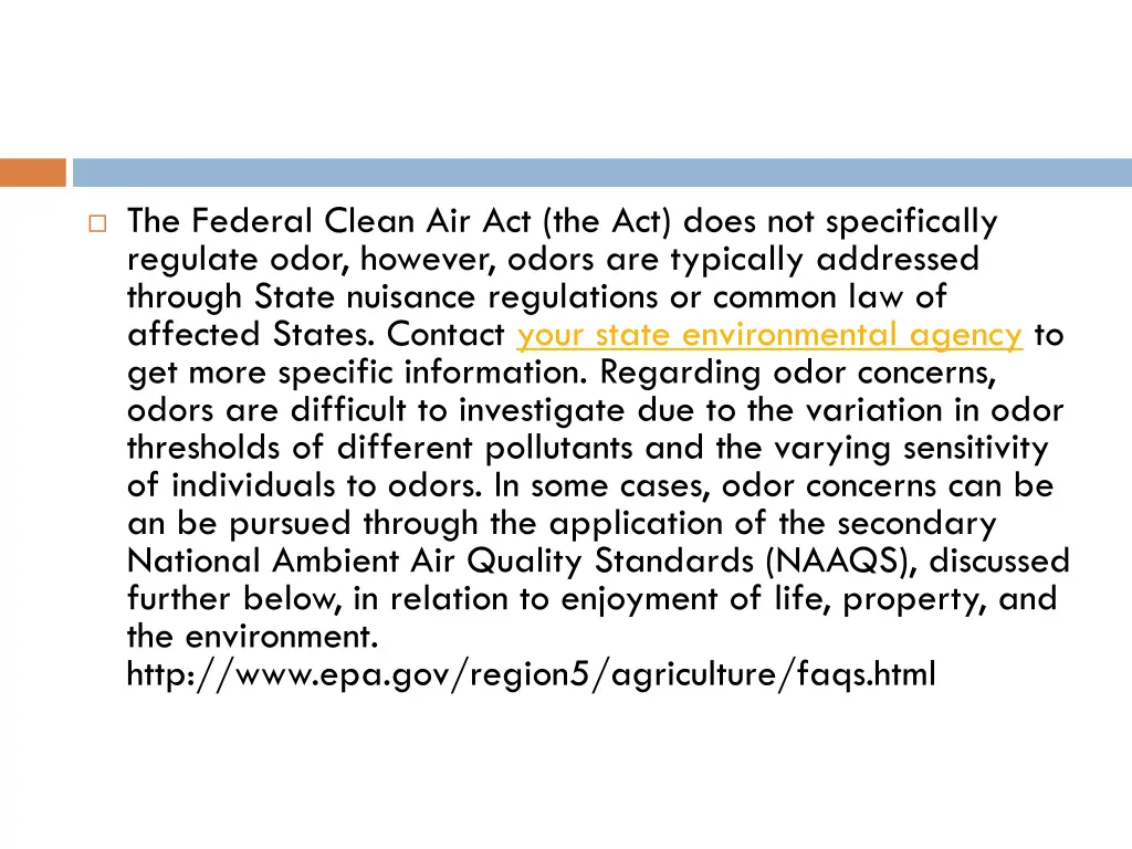 the federal clean air act the act does