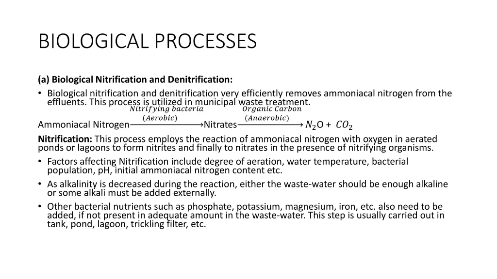 biological processes