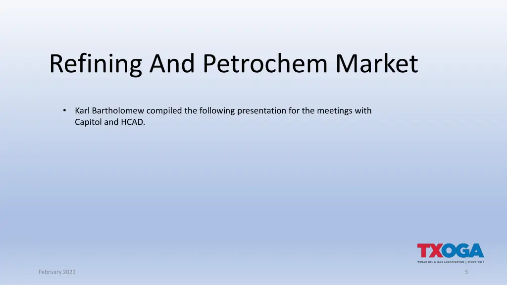 refining and petrochem market