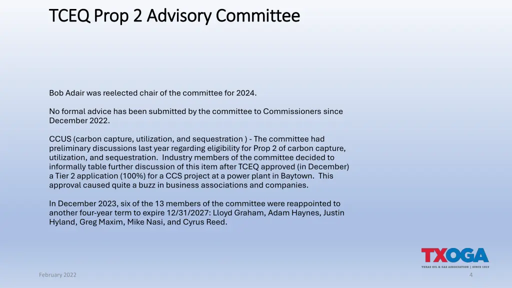 tceq prop 2 advisory committee tceq prop