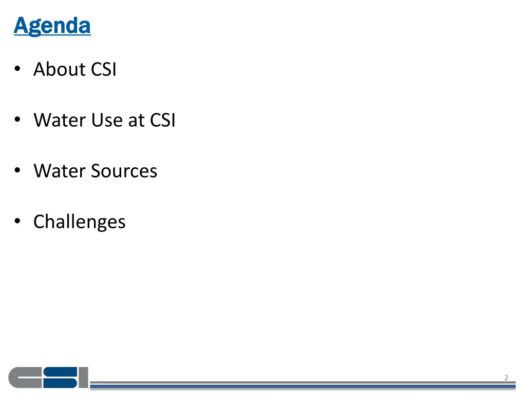 agenda agenda