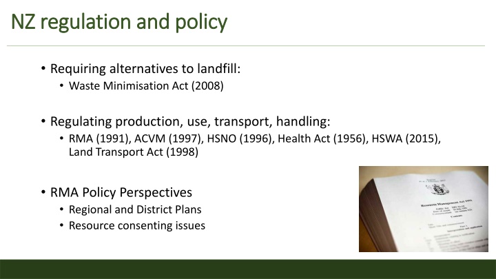nz regulation and policy nz regulation and policy