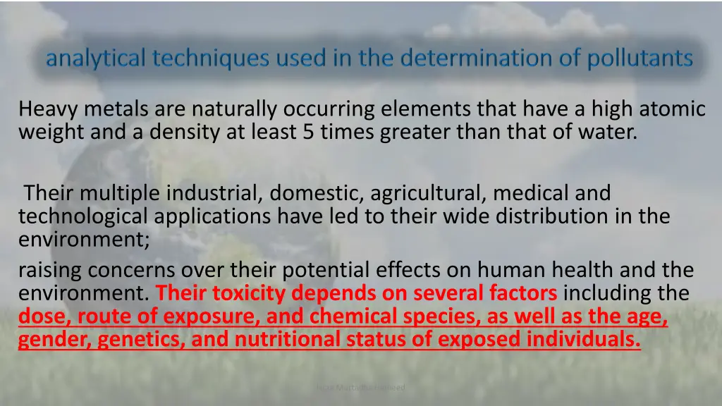 heavy metals are naturally occurring elements 1