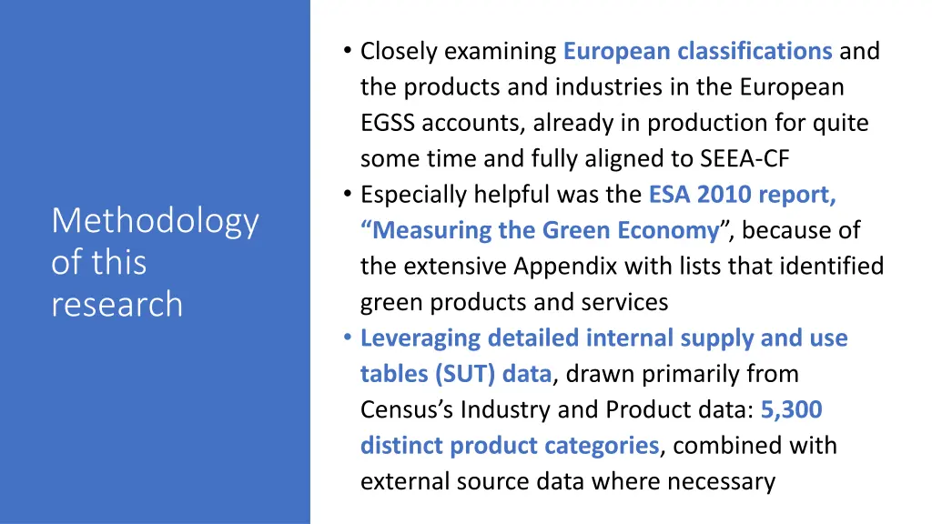 closely examining european classifications