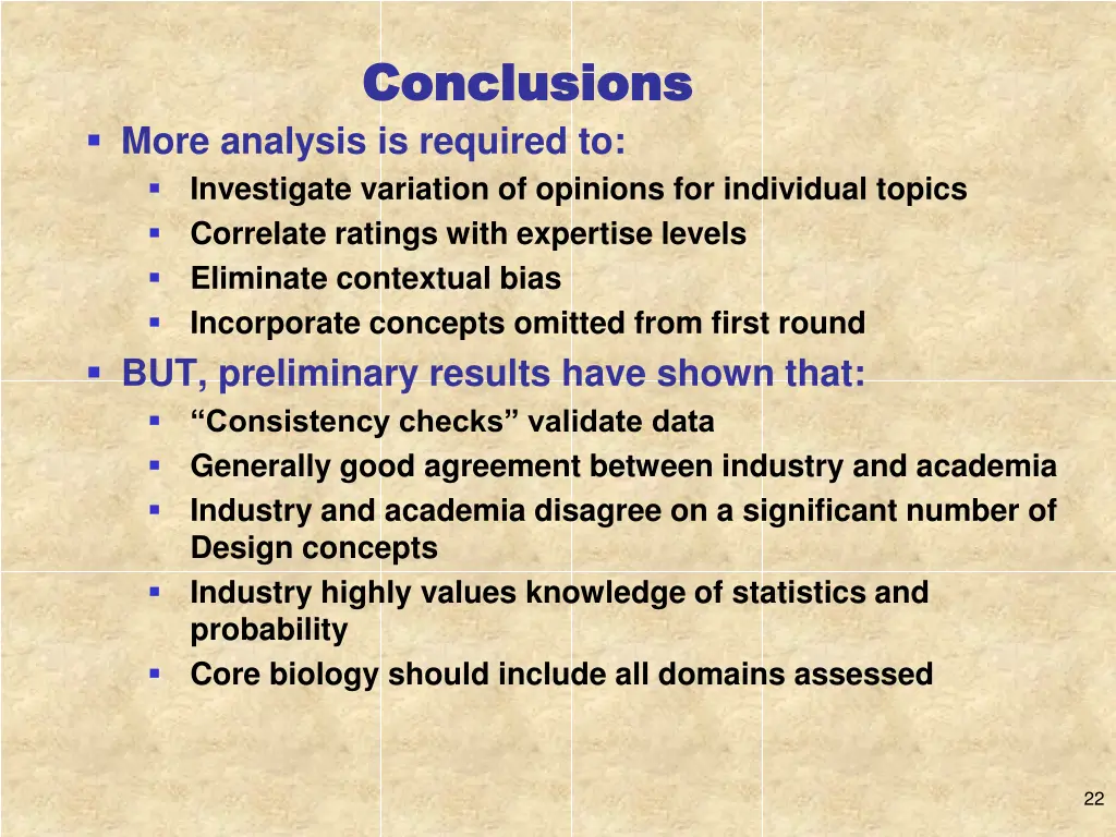 conclusions conclusions