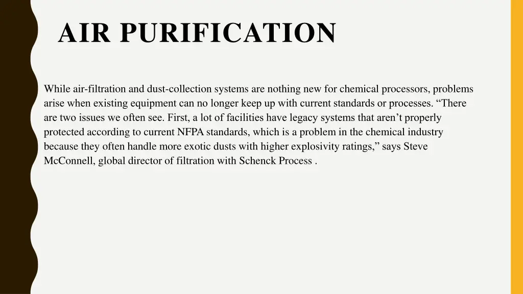 air purification