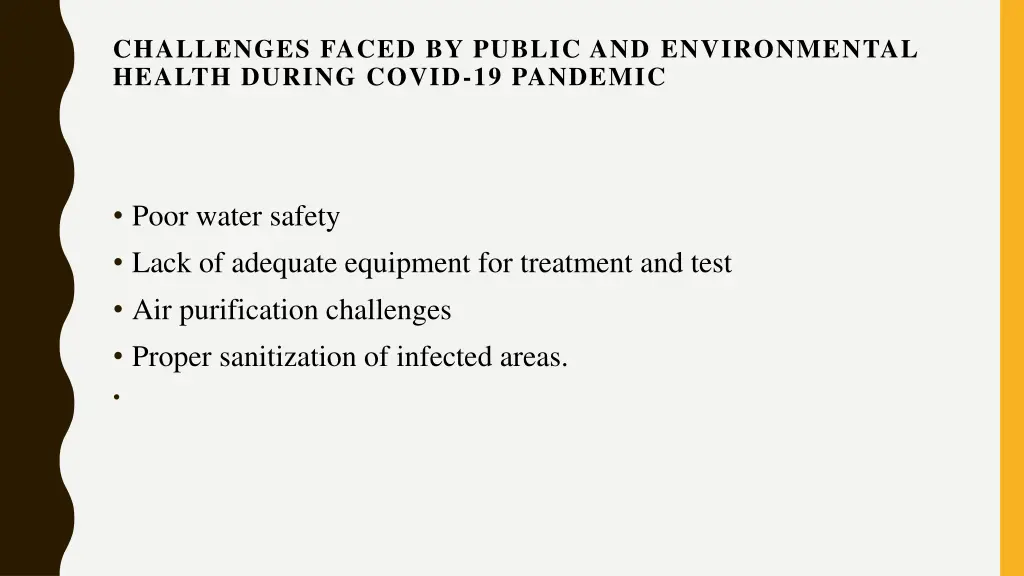 challenges faced by public and environmental