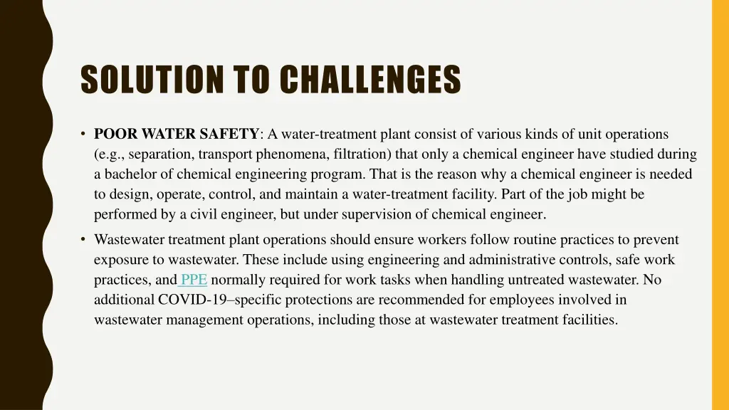 solution to challenges