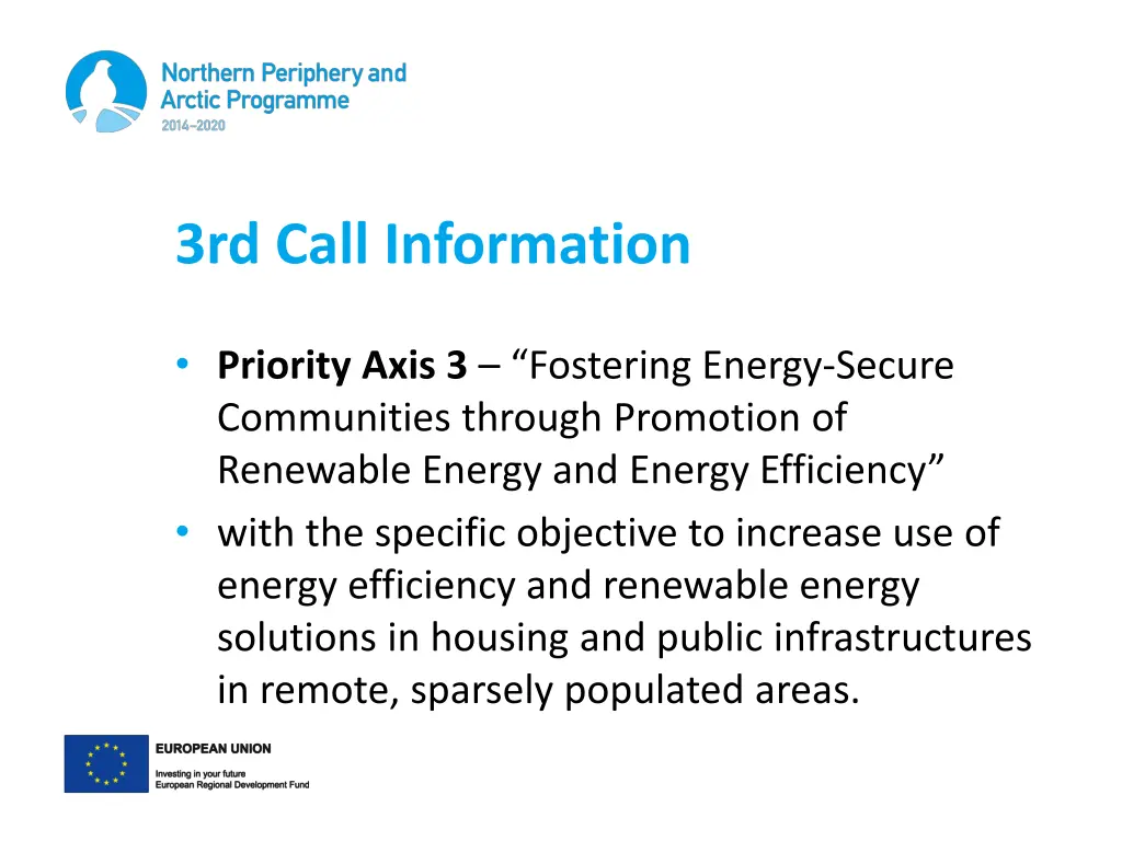 3rd call information 1
