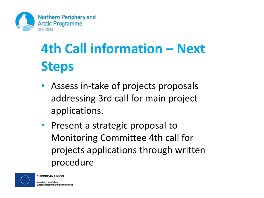 4th call information next steps 1