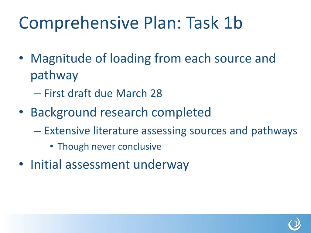 comprehensive plan task 1b